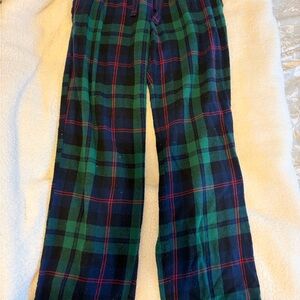 Old Navy Green and Blue Plaid Pants